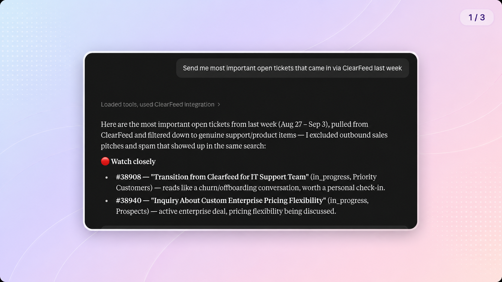 ClearFeed screenshot